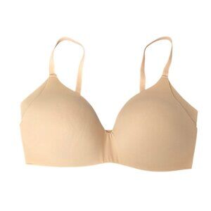 Knix Wingwoman Contour Bra, Tan Nude, Wireless, Size 7+ Fits 36F,38DDD,38F